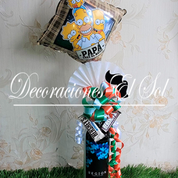 Arreglos con Botella "Un Brindis"