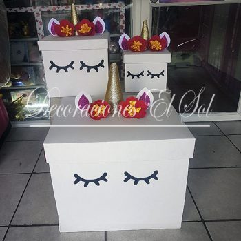 Caja de Regalo Unicornio 22cm