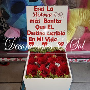 Arreglo Floral “Las cajas del Amor” De Rosas