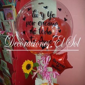 Bouquet de Globos “Tu y Yo por encima de todo”