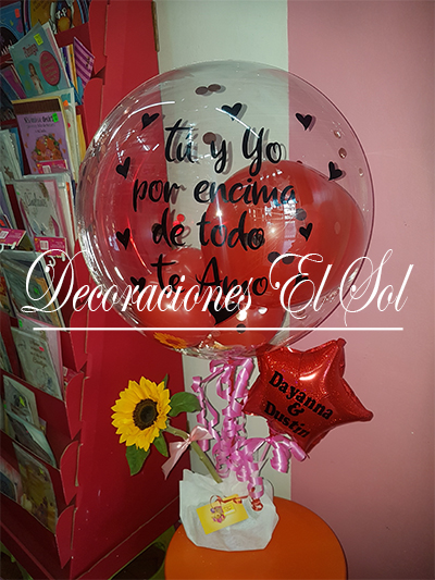 Bouquet de Globos “Tu y Yo por encima de todo”